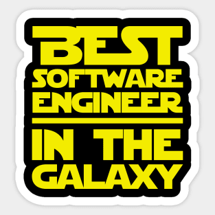 Best Software Engineer In The Galaxy Sticker